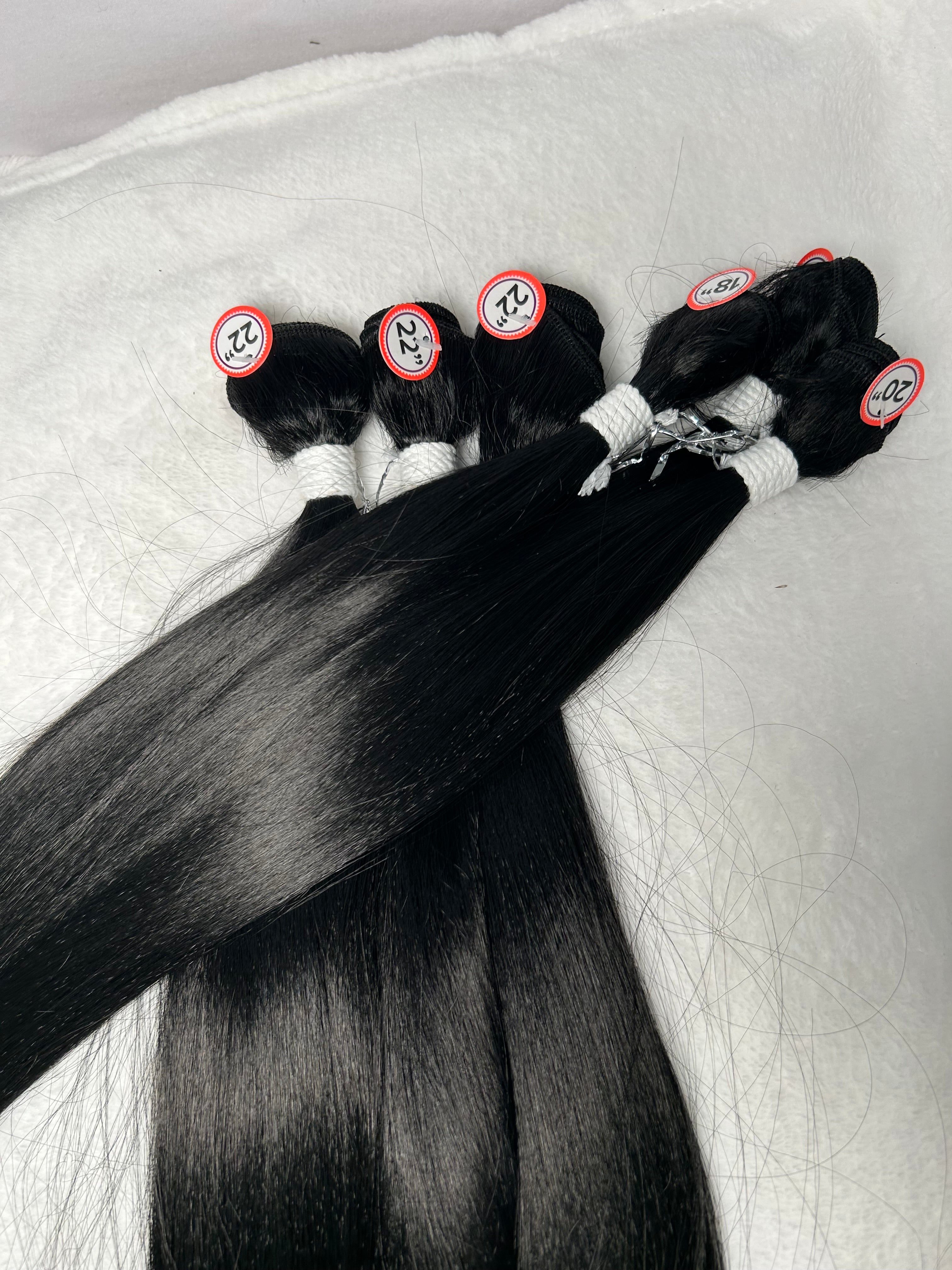 6 Bundles Straight Premium Fiber Bundles, Hair Extension