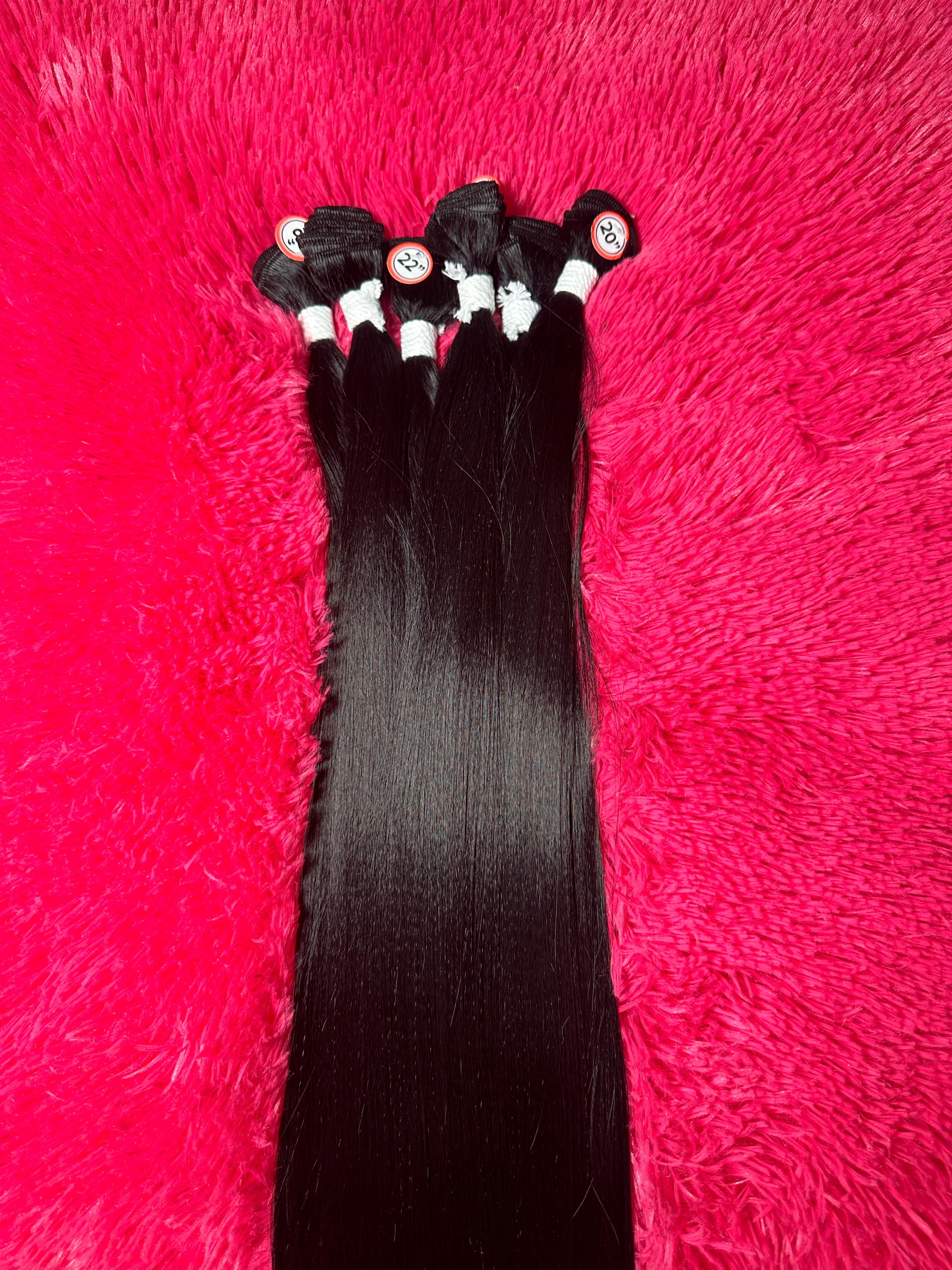 6 Bundles Straight Premium Fiber Bundles, Hair Extension